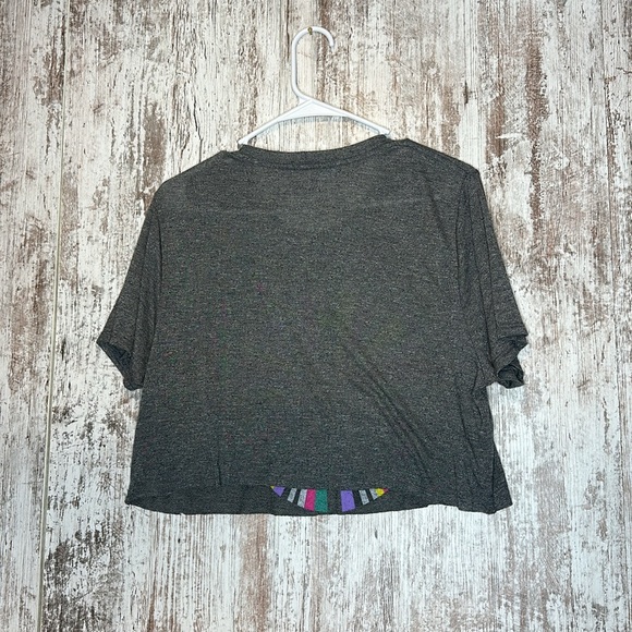 Lauren Moshi Peace Sign Multi Color Crop Top NWOT - Picture 6 of 6